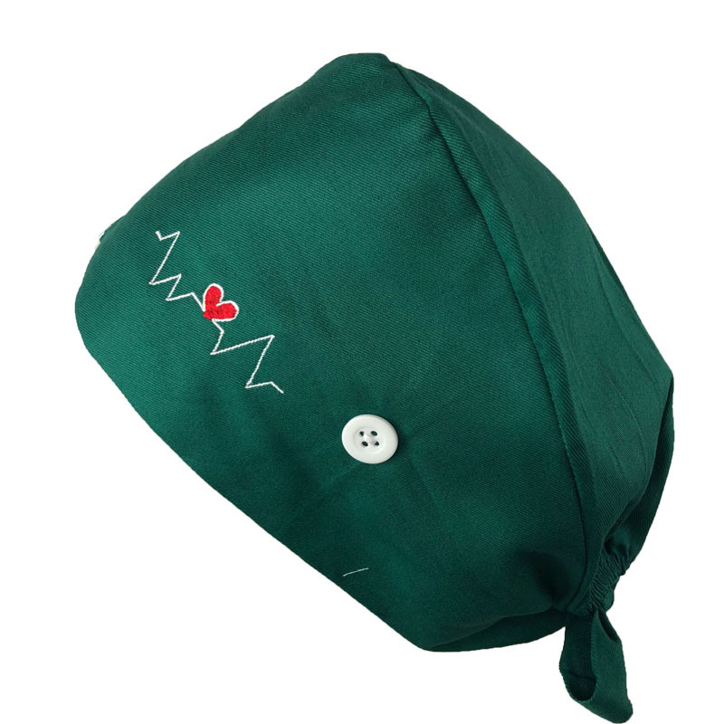 Șapcă medicală plată pentru medici și asistenți — bumbac, imprimare, logo personalizabil, vârf plat, margine dreaptă