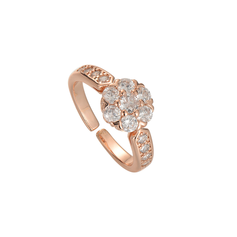 Női ékszerszett: virág motívum, keresztlánc, rézötvözet, elektroplattálás; tartalmaz nyakláncot, fülbevalót és karkötőt