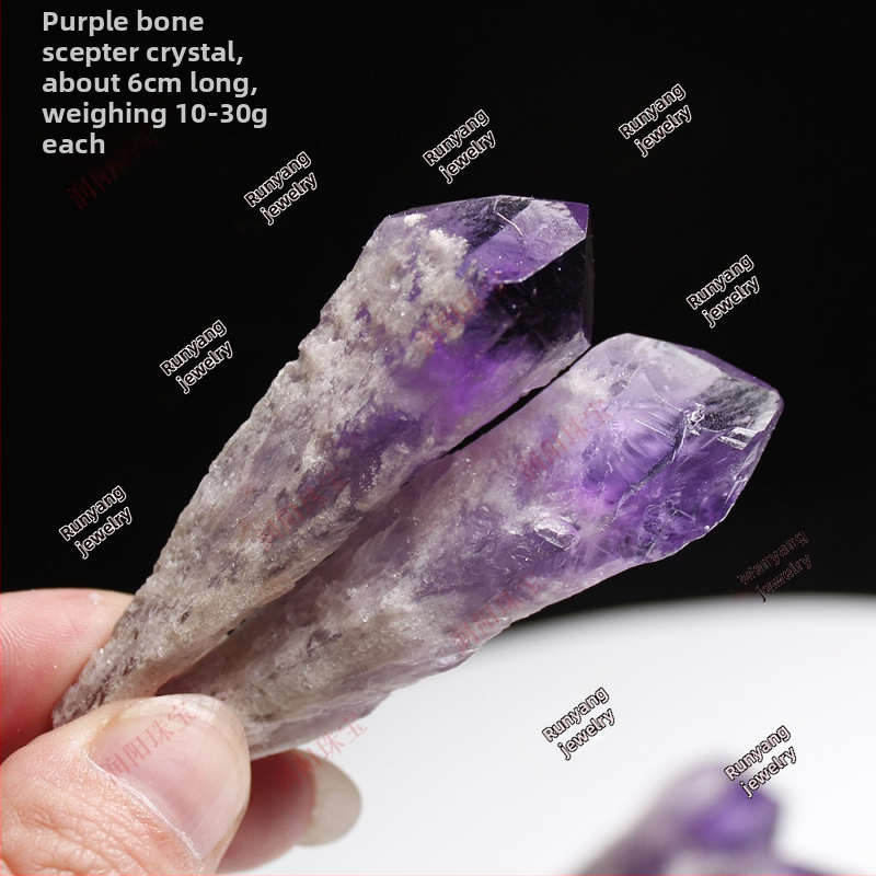 Runyangshi Looduslik Kristall Energia Kivi — Dekoratiivne Geomeetriline Toorkivi, PP Kotiga Pakkimine