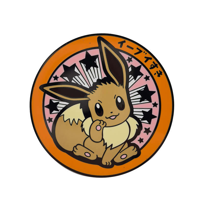 Zinkötvözetből készült karikatúra brooch, festett felülettel, dekoráció uniszex