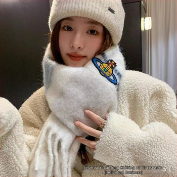 Kašmira šalle ar rakstu kvadrātiņos, silts kakla šalle ar pūkām, izcelsme Guangzhou, 2025. gada pavasara izlaidums