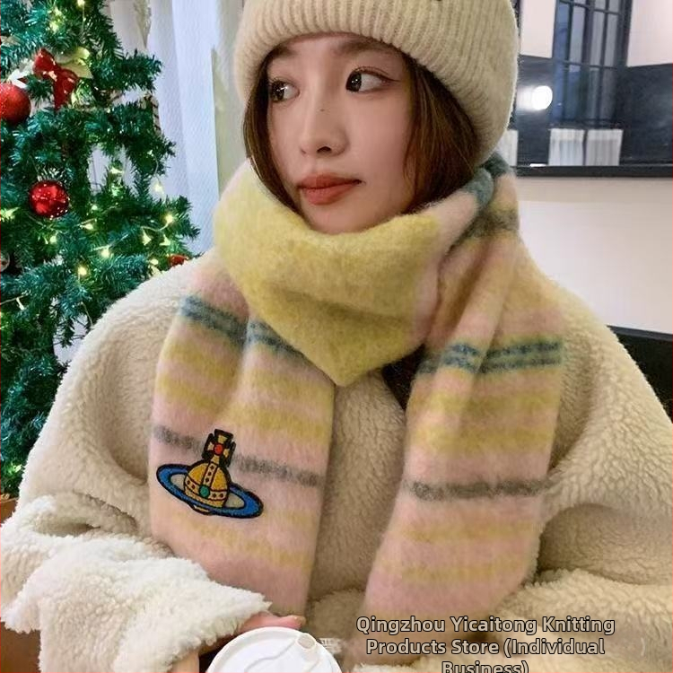 Kašmira šalle ar rakstu kvadrātiņos, silts kakla šalle ar pūkām, izcelsme Guangzhou, 2025. gada pavasara izlaidums