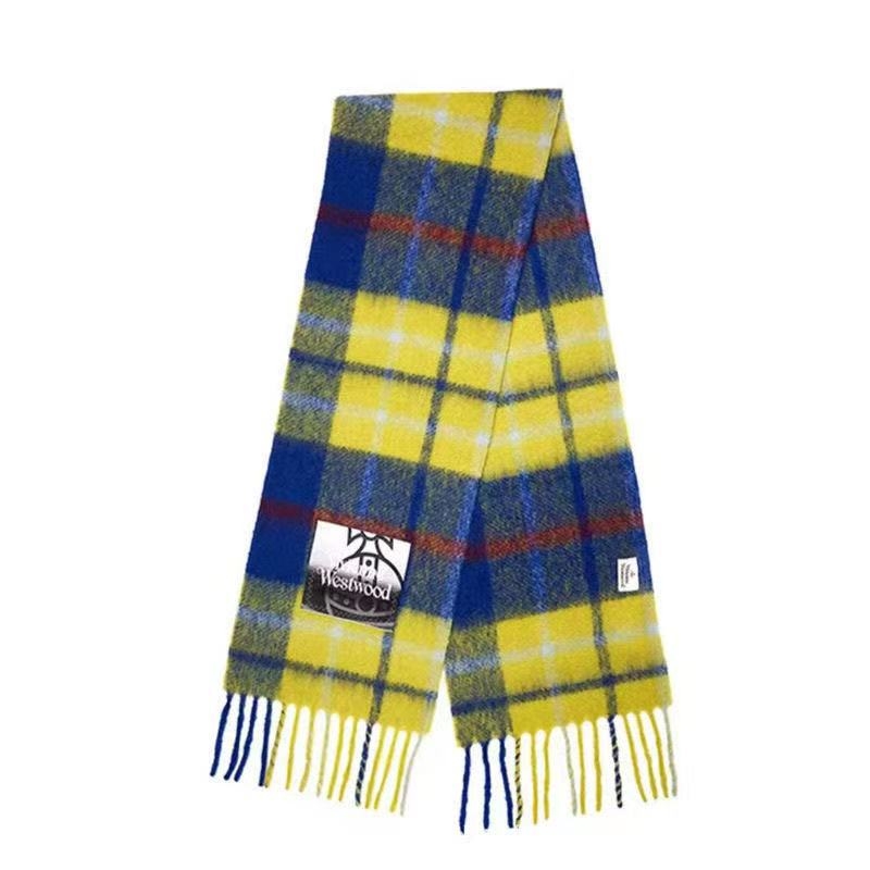 Kašmira šalle ar rakstu kvadrātiņos, silts kakla šalle ar pūkām, izcelsme Guangzhou, 2025. gada pavasara izlaidums