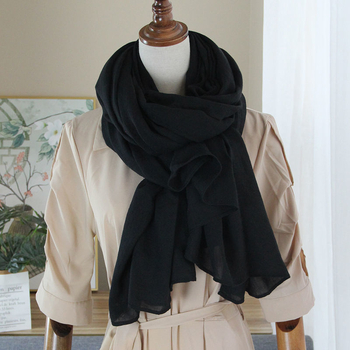 Šalle no kokvilnas un lina, Korejas stila, vienkrāsaina, pavasara sezona, izlaista 2021. gada vasarā