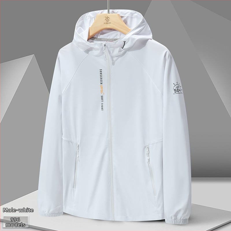 Ārējā vēja jaka 996 – universāla, UPF50+ UV aizsardzība, elpojoša un ļoti viegla, kamuflāžas modelis ar kapuci, poliesters