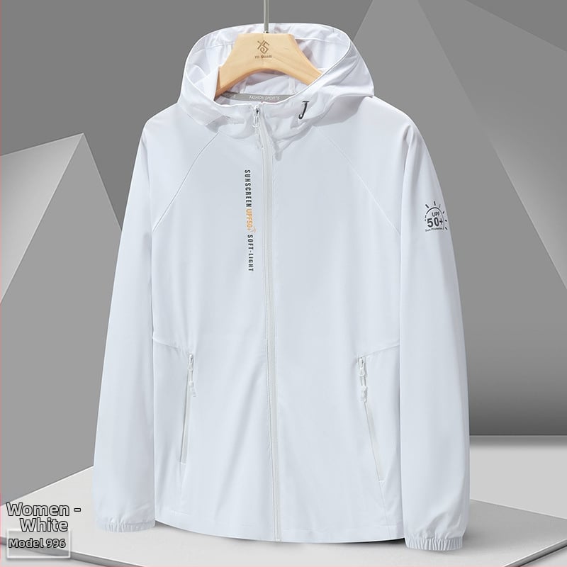 Ārējā vēja jaka 996 – universāla, UPF50+ UV aizsardzība, elpojoša un ļoti viegla, kamuflāžas modelis ar kapuci, poliesters