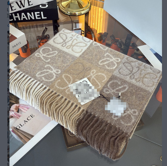 Dvostrani vuneni šal | Warp-knit, ručni rad, topao za zimu, srednja duljina, svjež i sladak stil