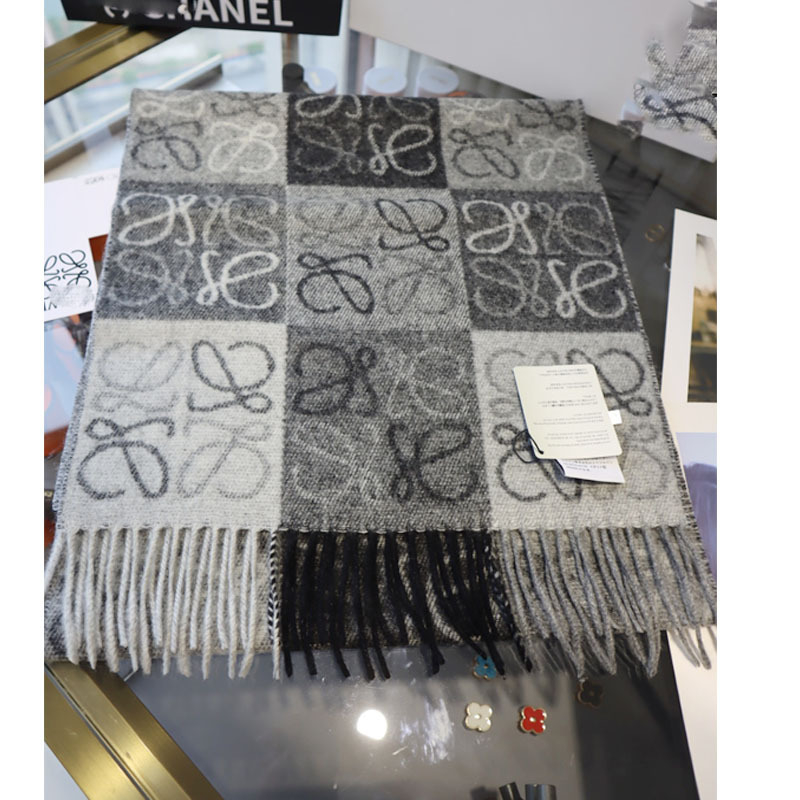 Dvostrani vuneni šal | Warp-knit, ručni rad, topao za zimu, srednja duljina, svjež i sladak stil