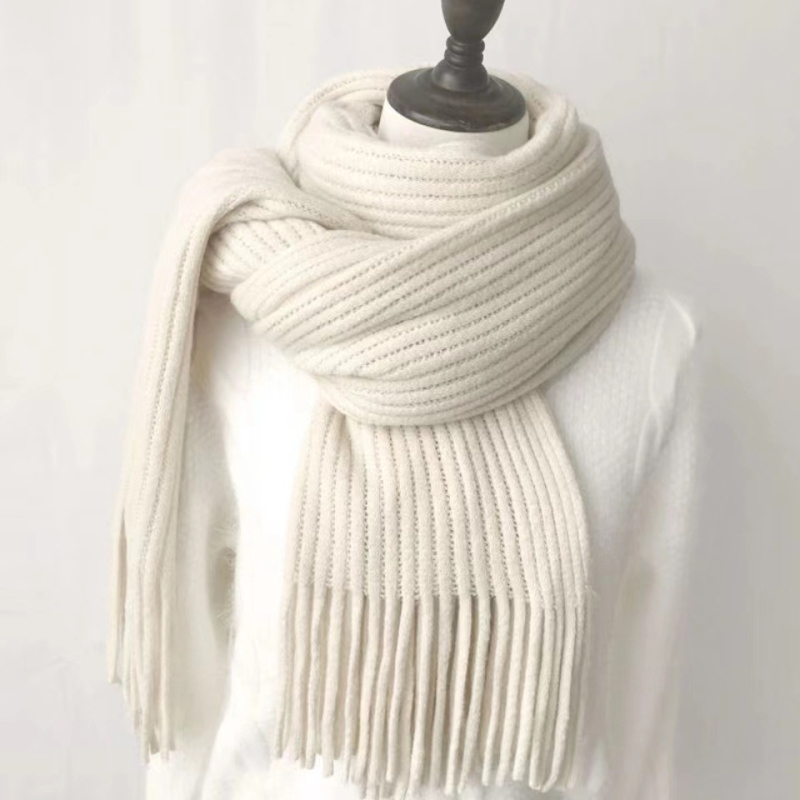 Ženski pleteni šal u korejskom stilu, topao zimi, akrilna tkanina, warp knitting, brend Du Pre