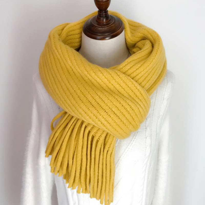 Ženski pleteni šal u korejskom stilu, topao zimi, akrilna tkanina, warp knitting, brend Du Pre