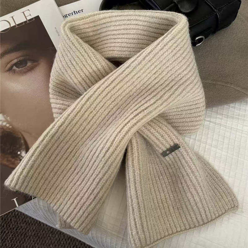 Ženski vuneni pleteni šal, korejski stil, krizni dizajn, topao (warp pletenje; vuna; zima)