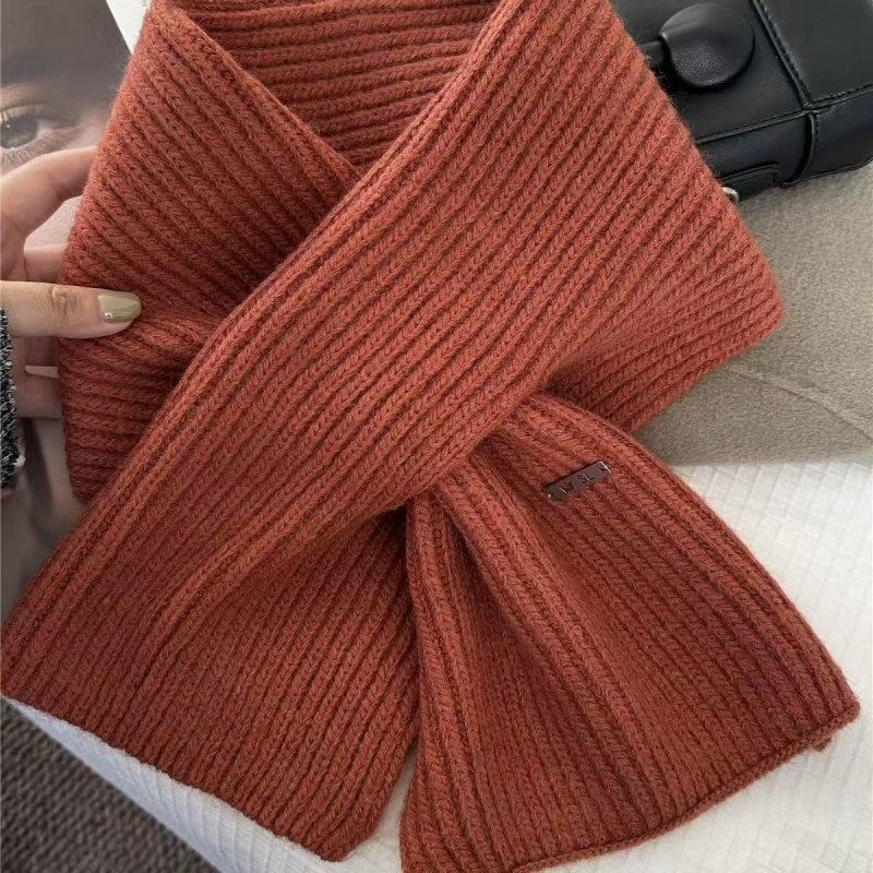 Ženski vuneni pleteni šal, korejski stil, krizni dizajn, topao (warp pletenje; vuna; zima)