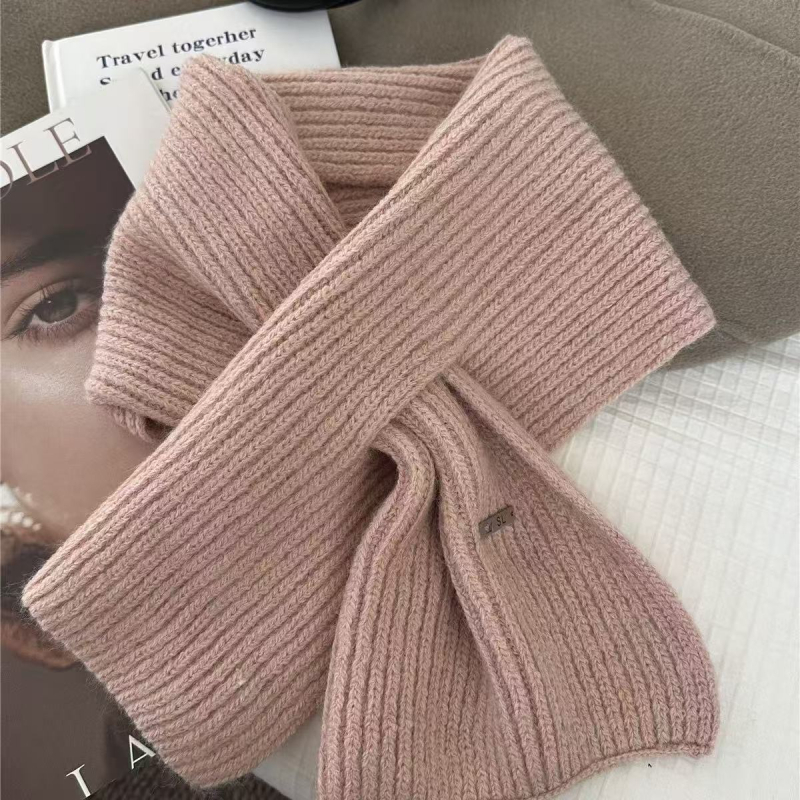 Ženski vuneni pleteni šal, korejski stil, krizni dizajn, topao (warp pletenje; vuna; zima)