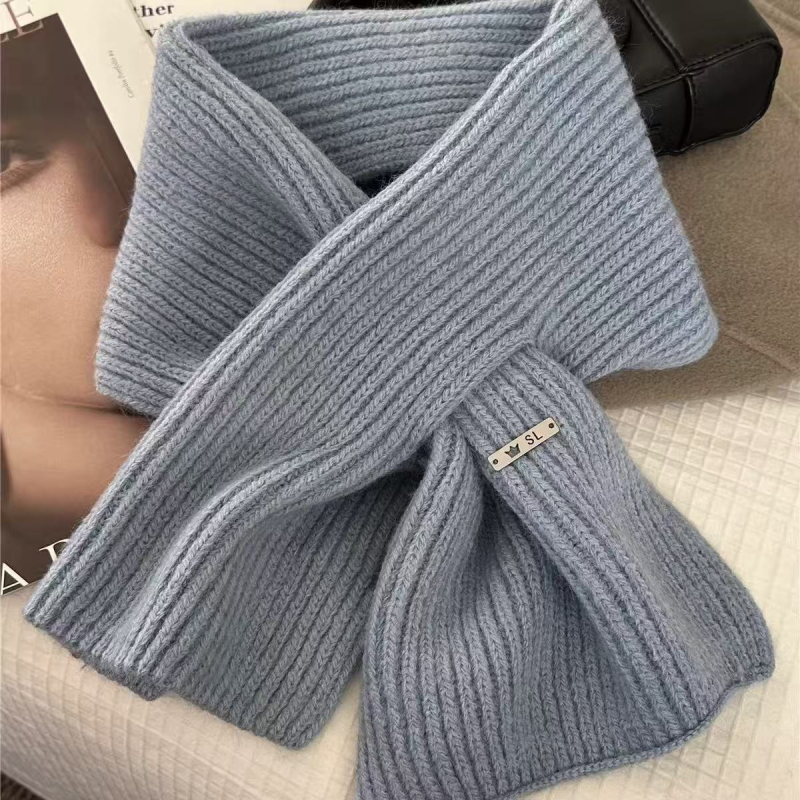 Ženski vuneni pleteni šal, korejski stil, krizni dizajn, topao (warp pletenje; vuna; zima)