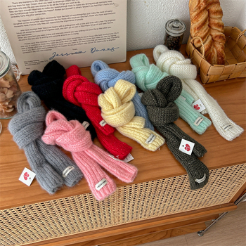 Pleteni šal, inspiriran korejskim i japanskim stilom, topao zimski dodatak, warp pletenje, poliester vlakno