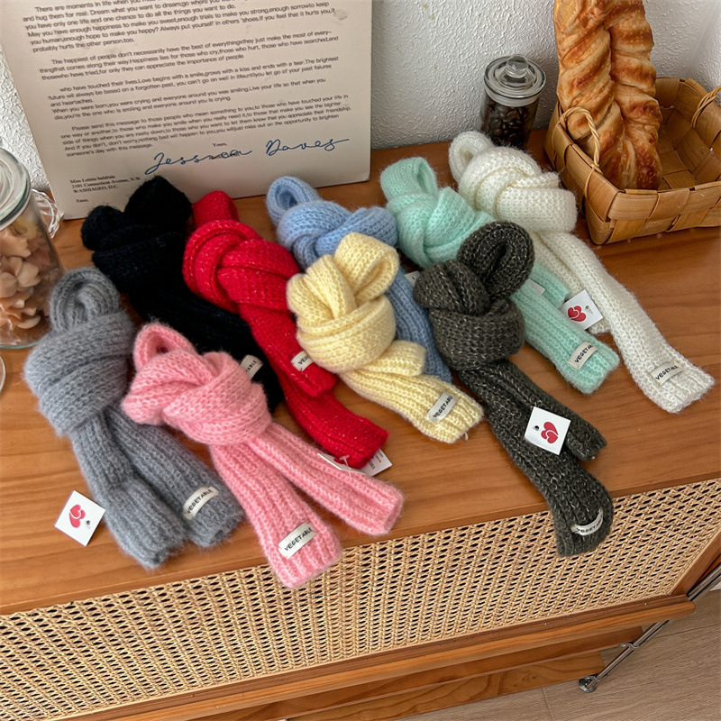 Pleteni šal, inspiriran korejskim i japanskim stilom, topao zimski dodatak, warp pletenje, poliester vlakno