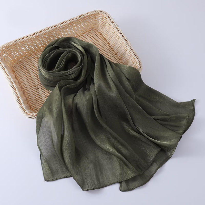 Šal od poliestera s twill tkanjem, voile materijal, ljetni dizajn, svestran šal za vjenčanje, nevjesta i kuma