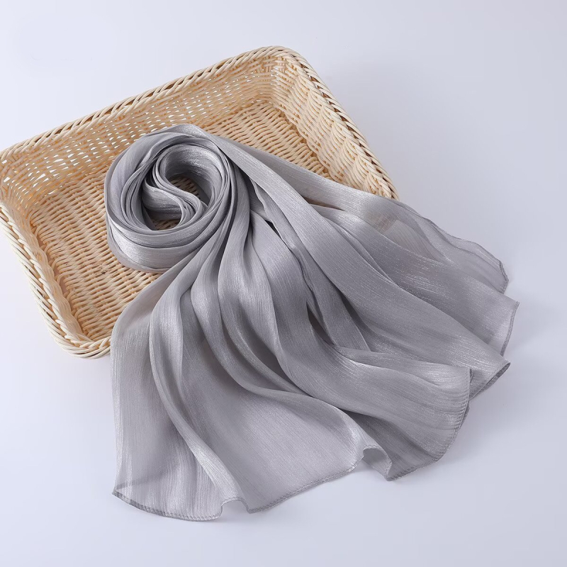 Šal od poliestera s twill tkanjem, voile materijal, ljetni dizajn, svestran šal za vjenčanje, nevjesta i kuma