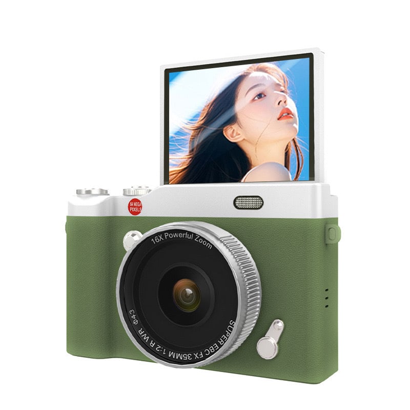 CCD-sensoriga digitaalne kaamera pööratava ekraaniga, 24 MP+, 16x optiline zoom, maks. 3600x2400 rezolutsioon, HD pilt