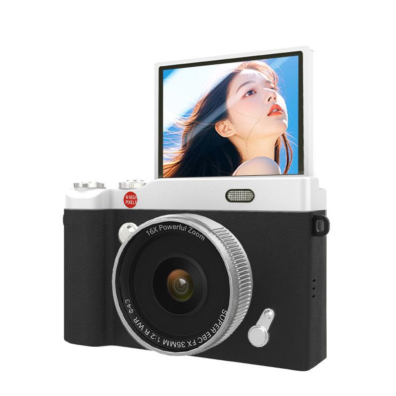 CCD-sensoriga digitaalne kaamera pööratava ekraaniga, 24 MP+, 16x optiline zoom, maks. 3600x2400 rezolutsioon, HD pilt