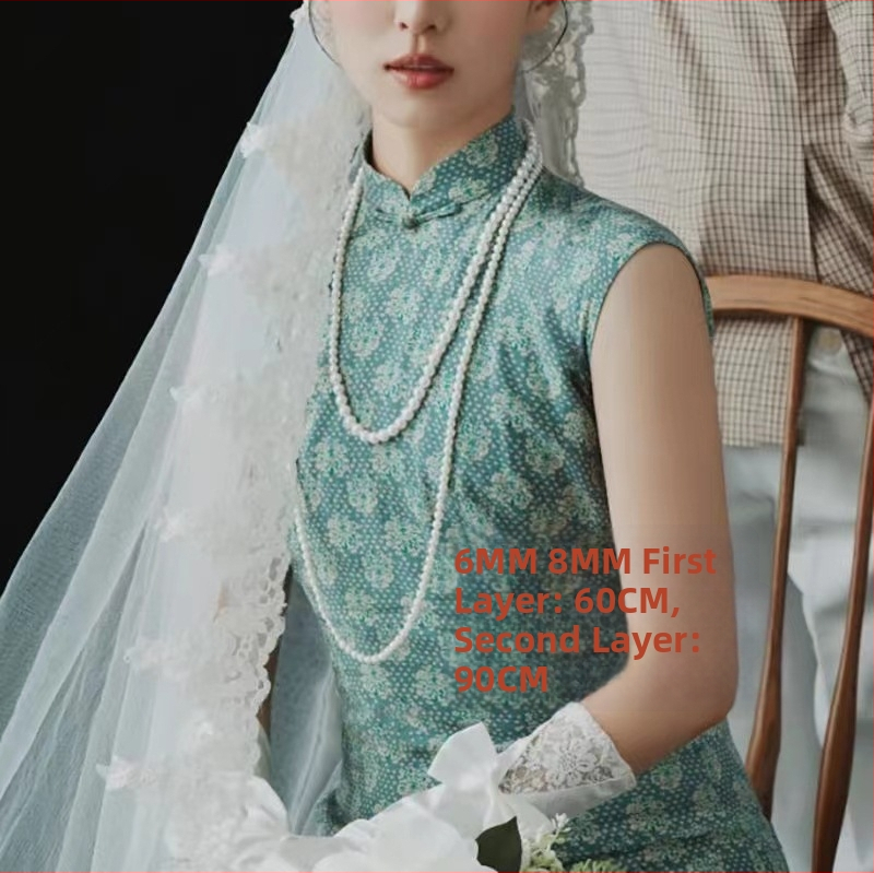 Garš pulovera kaklarota no cinka sakausējuma, ģeometrisks daudzslāņu dizains sievietēm (feja stils)