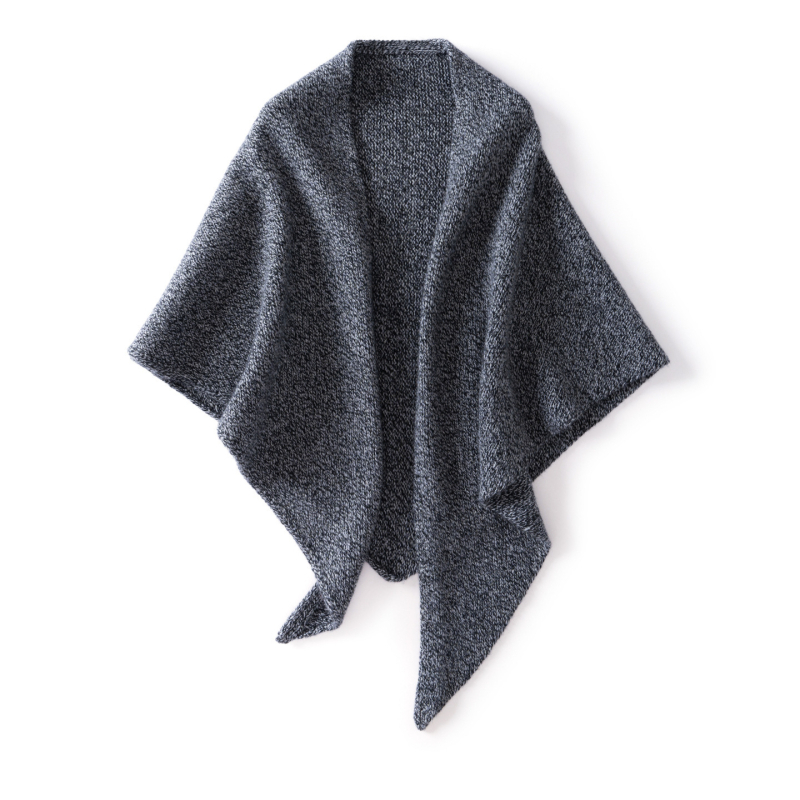 Κασμίρινος τρίγωνος φουλάρι για γυναίκες, άνετο στυλ χαμηλού πολυτελείας, μοτίο καρδιάς, ύφανση warp knitting, κατάλληλο για χειμώνα, άνοιξη και φθινοπωρο