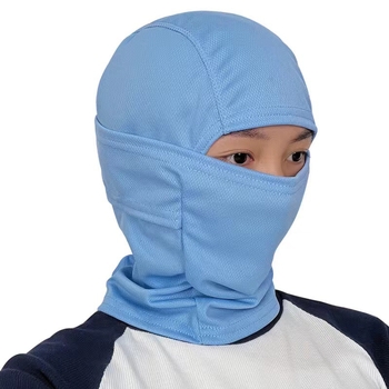 Balaklava za vožnju s kapuljom - zaštita od sunca, cvjetni uzorak, poliester, unisex