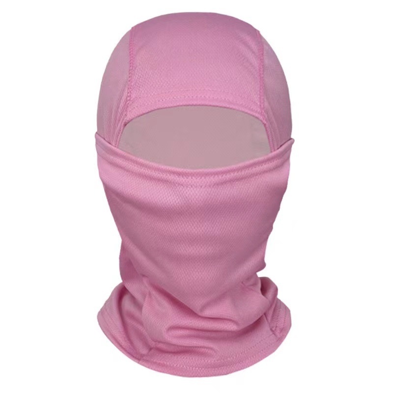 Balaklava za vožnju s kapuljom - zaštita od sunca, cvjetni uzorak, poliester, unisex