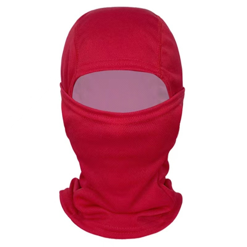 Balaklava za vožnju s kapuljom - zaštita od sunca, cvjetni uzorak, poliester, unisex