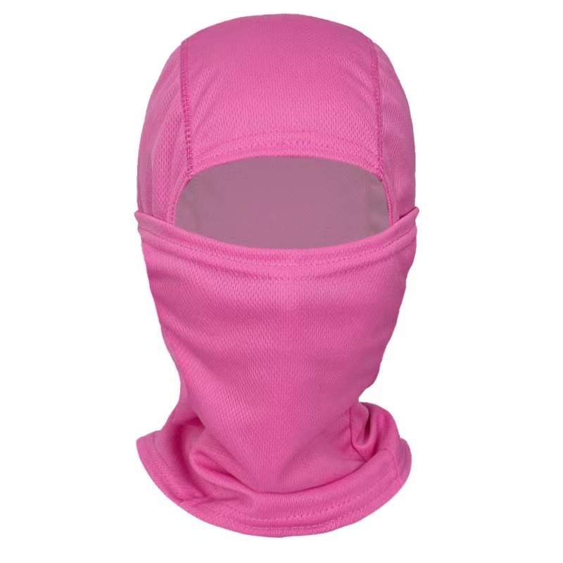 Balaklava za vožnju s kapuljom - zaštita od sunca, cvjetni uzorak, poliester, unisex