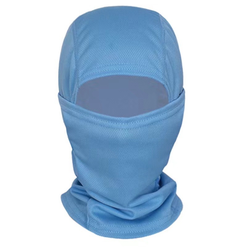 Balaklava za vožnju s kapuljom - zaštita od sunca, cvjetni uzorak, poliester, unisex