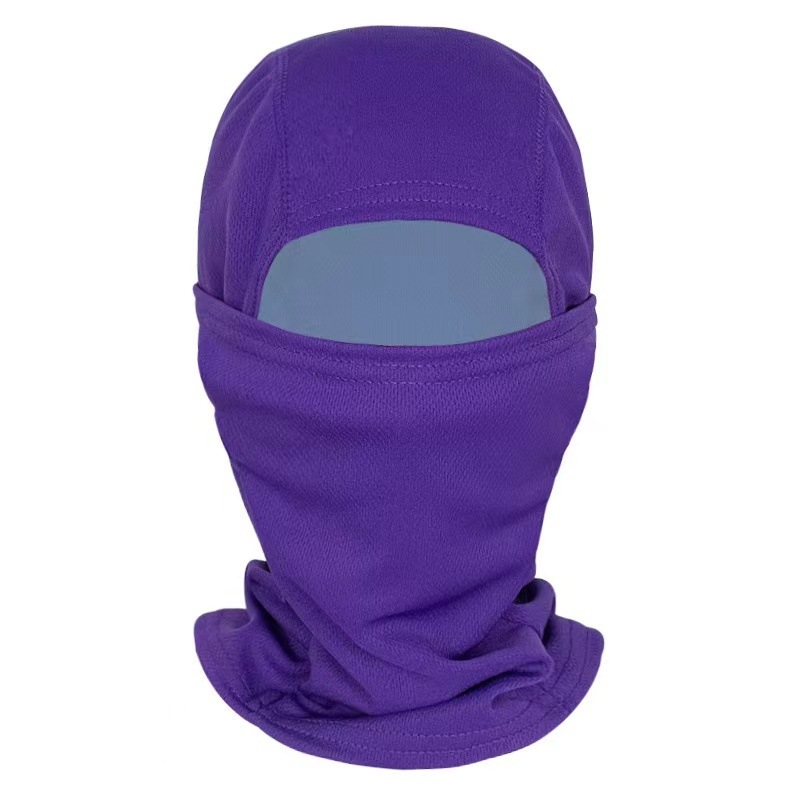 Balaklava za vožnju s kapuljom - zaštita od sunca, cvjetni uzorak, poliester, unisex