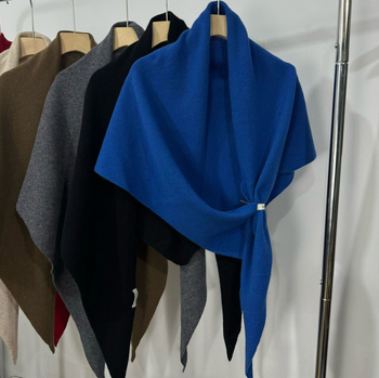 Unisex vuneni trokutasti šal za zimu, 100% vuna, pleteni, održava toplinu