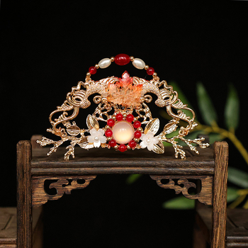 Lydinio plaukų karūna, senovinis stilius, gėlių forma, rankų darbo, unisex galvos aksesuaras