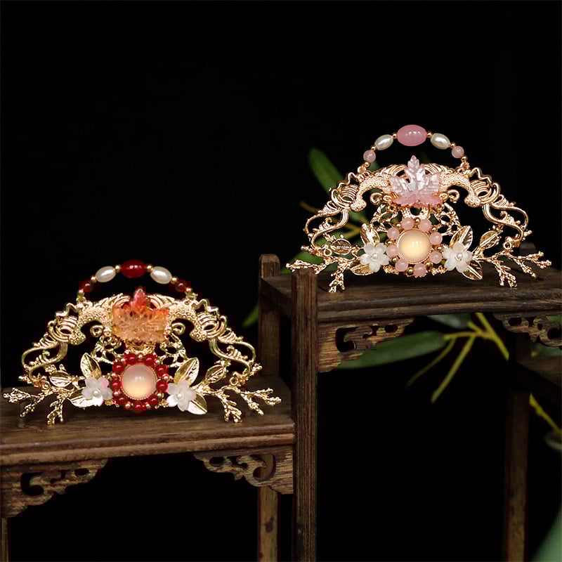 Lydinio plaukų karūna, senovinis stilius, gėlių forma, rankų darbo, unisex galvos aksesuaras