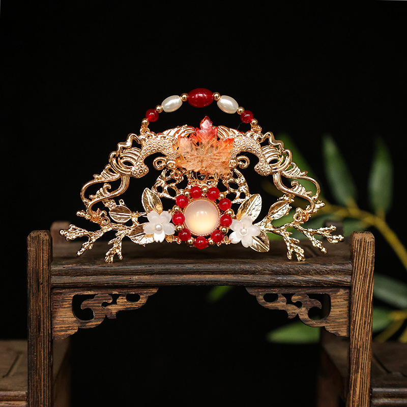 Lydinio plaukų karūna, senovinis stilius, gėlių forma, rankų darbo, unisex galvos aksesuaras