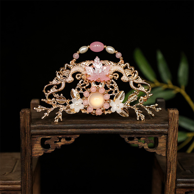 Lydinio plaukų karūna, senovinis stilius, gėlių forma, rankų darbo, unisex galvos aksesuaras