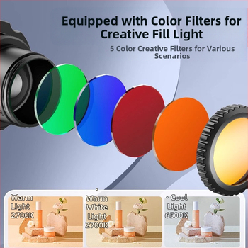 Datora juvelierizstrādājumu un tiešraides studijas prožektors fotografēšanai – apgaismojums fotogrāfijām, 80W, 220V, modelis YG-666, Yu guang