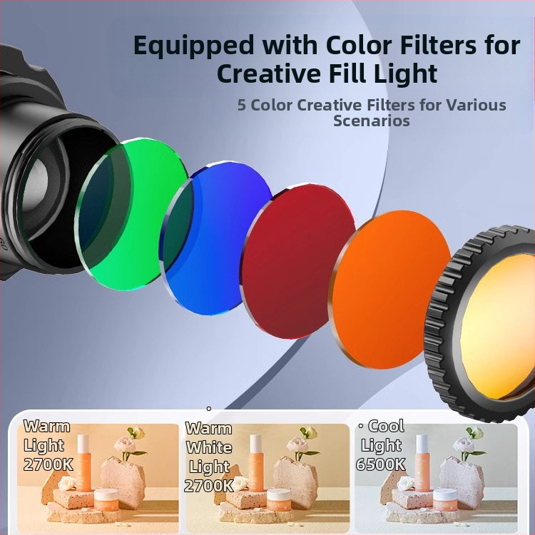 Datora juvelierizstrādājumu un tiešraides studijas prožektors fotografēšanai – apgaismojums fotogrāfijām, 80W, 220V, modelis YG-666, Yu guang