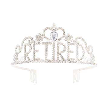 Krona od legure s kristalima – K9 čistoća, dijamantni završni sloj, unisex modni dodatak za proslavu umirovljenja