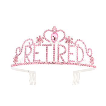 Krona od legure s kristalima – K9 čistoća, dijamantni završni sloj, unisex modni dodatak za proslavu umirovljenja