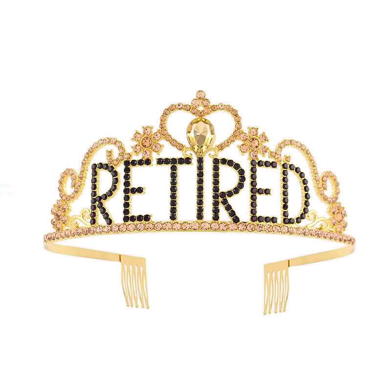 Krona od legure s kristalima – K9 čistoća, dijamantni završni sloj, unisex modni dodatak za proslavu umirovljenja