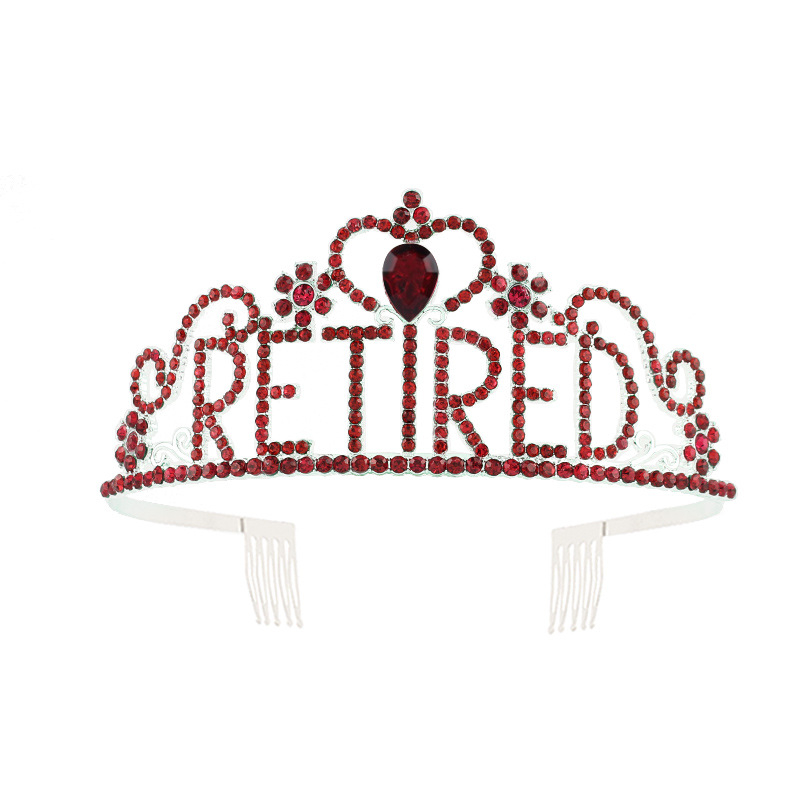 Krona od legure s kristalima – K9 čistoća, dijamantni završni sloj, unisex modni dodatak za proslavu umirovljenja