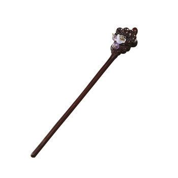 Retro ukosnica za kosu od crvenog sandalovog drveta s privjeskom – dodatak za tradicionalnu kinesku odjeću