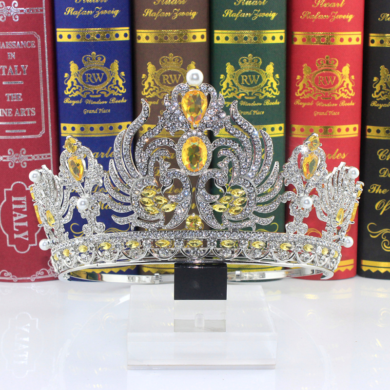 Krona za glavu, egzotičnog ženskog stila, legura s K9 čistoćom, ametistni kristal, dijamantna obrada