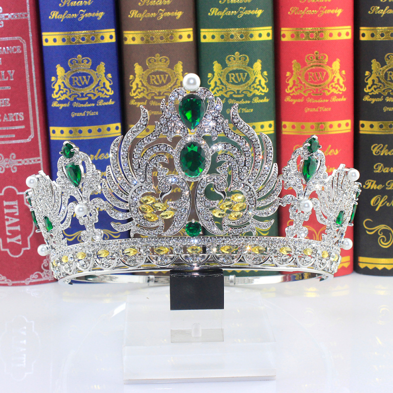 Krona za glavu, egzotičnog ženskog stila, legura s K9 čistoćom, ametistni kristal, dijamantna obrada