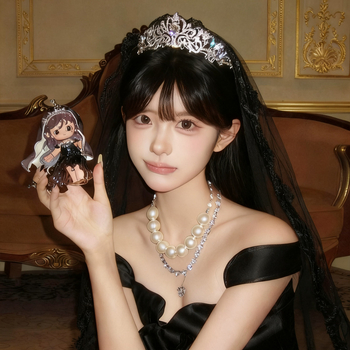 Vjenčana tiara – kruna od legure s kristalima, etnički stil, čistoća 14k, elektroplatiranje