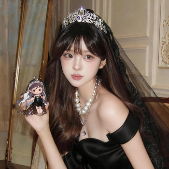 Vjenčana tiara – kruna od legure s kristalima, etnički stil, čistoća 14k, elektroplatiranje