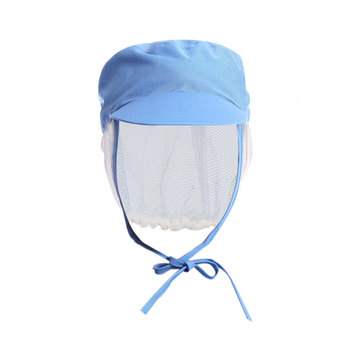 Võrk töömüts, puuvillane, lihtne kudumine, kupolitaoline ülaosa, lühike äär