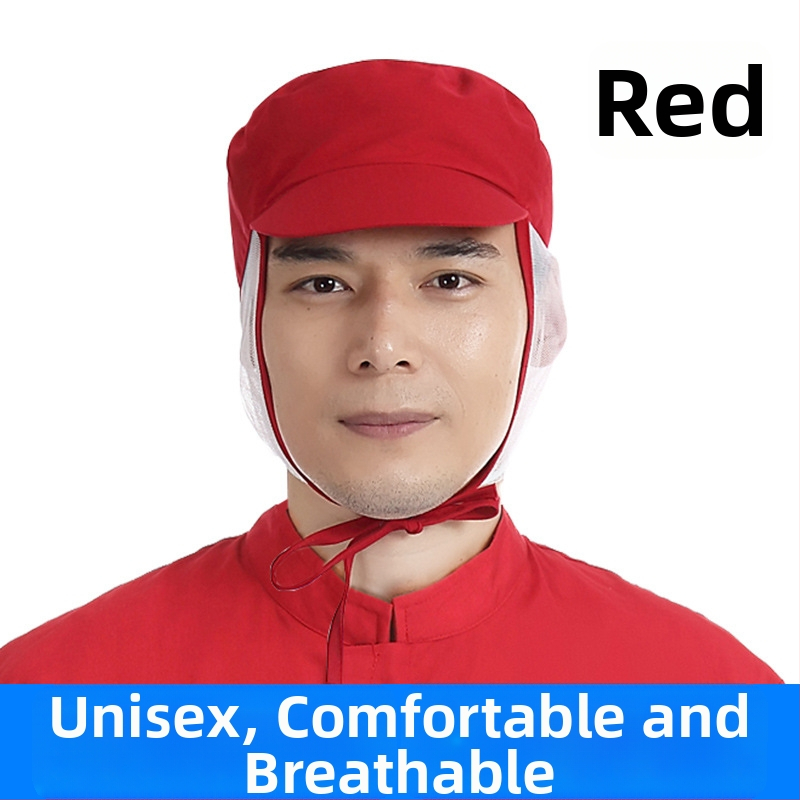 Võrk töömüts, puuvillane, lihtne kudumine, kupolitaoline ülaosa, lühike äär